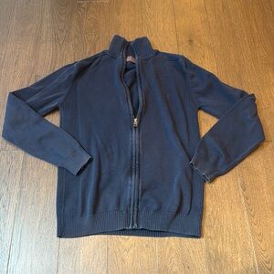 Esprit Men’s Zip Sweater Blue‎ Size Large